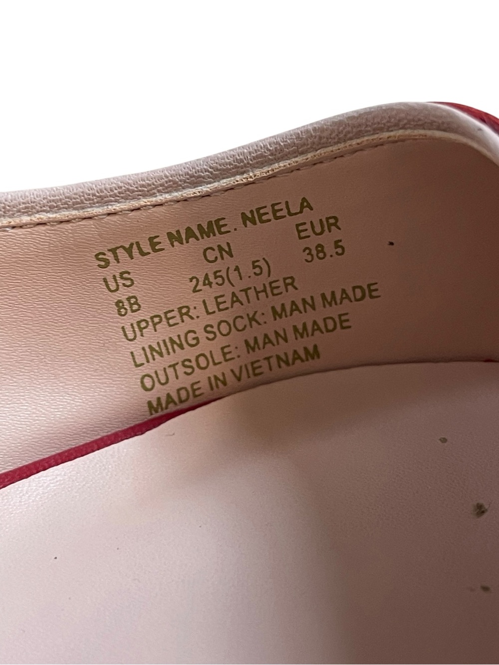 Kate Spade Neela Flats, size 8B red and pink accents - Picture 3 of 9